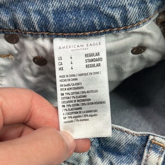 American Eagle Super High Rise Ankle Straight Jeans Size 4 - Picture 10 of 12